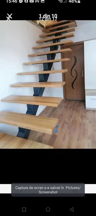 Scara interioara la comanda pe vang central