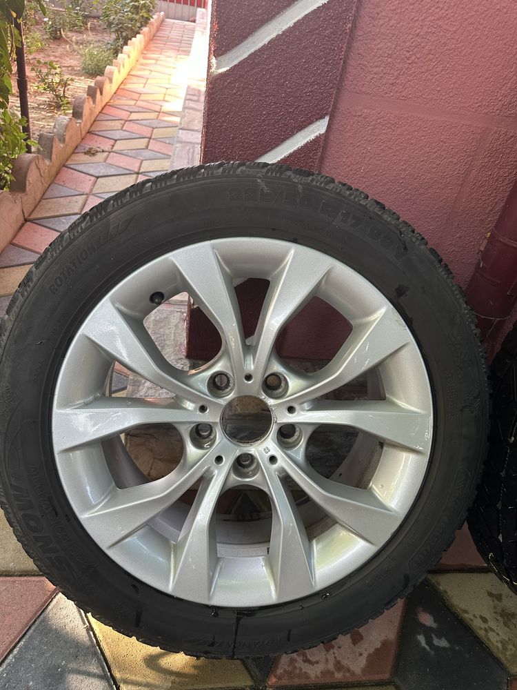 Jante originale BMW 5x112+anvelope iarna, pentru seria 3 , 4, 5
