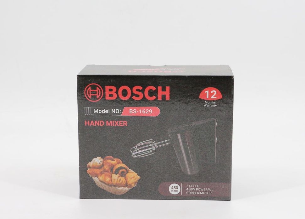 Ручной миксер Bosch BS-1629, 450 Вт, 5 скоростей + турбо