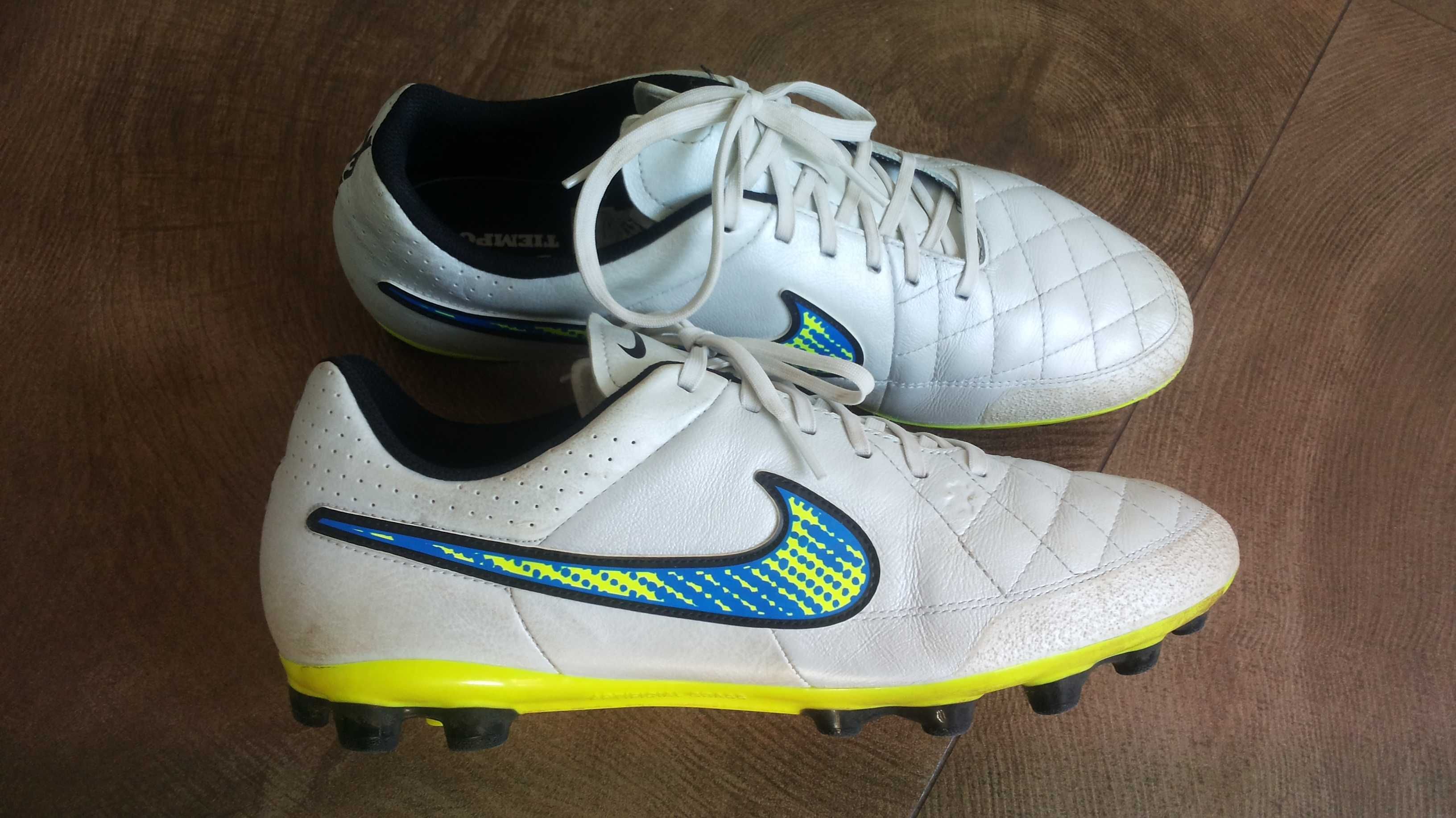 NIKE TIEMPO Real Leather Football Boots EUR 45 /UK 10 бутонки 119-14-S