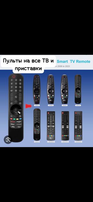 Пульт на ТВ и приставки.