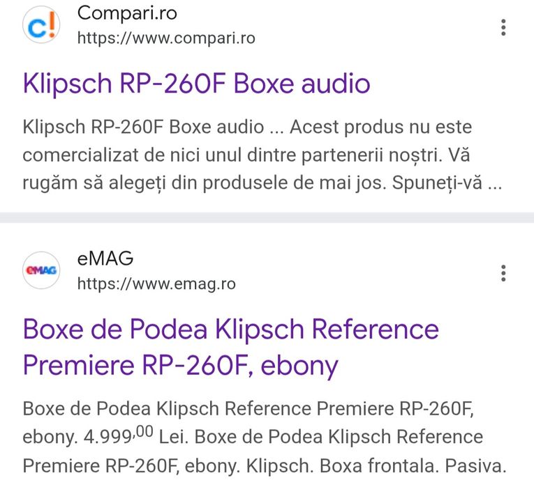 Boxe de podea Klipsch RP-260F