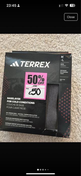 Pantaloni base layer merino M