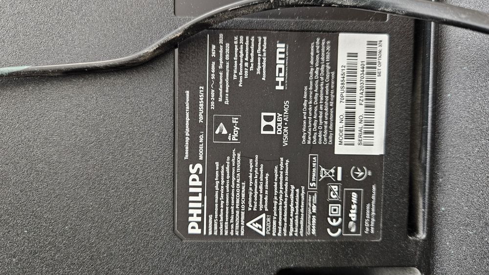 Televizor LED 174cm Philips 70PUS8545 Ambilight