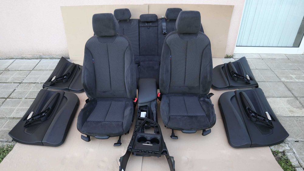 Салон БМВ 1 серия Ф20 BMW F20 Алкантара Антрацит