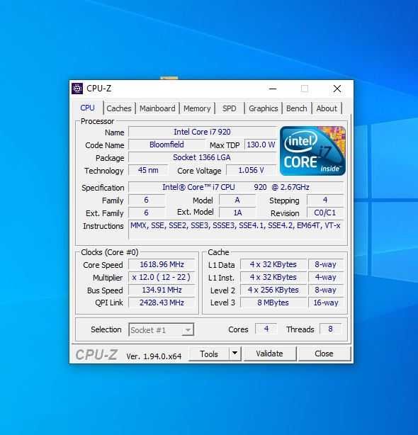 Procesor quad-core Intel I7-920 2.66GHz