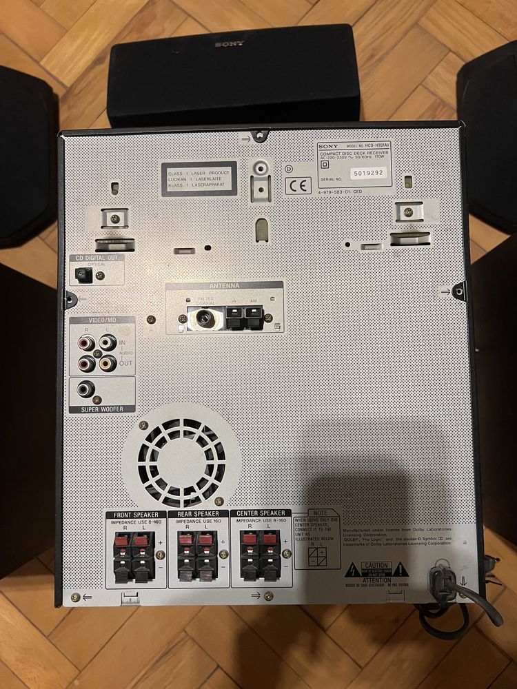 Sony 991AV уредба с 5 тонколони