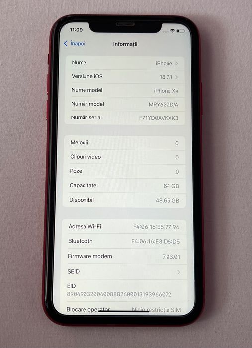 Iphone XR Rosu 64gb