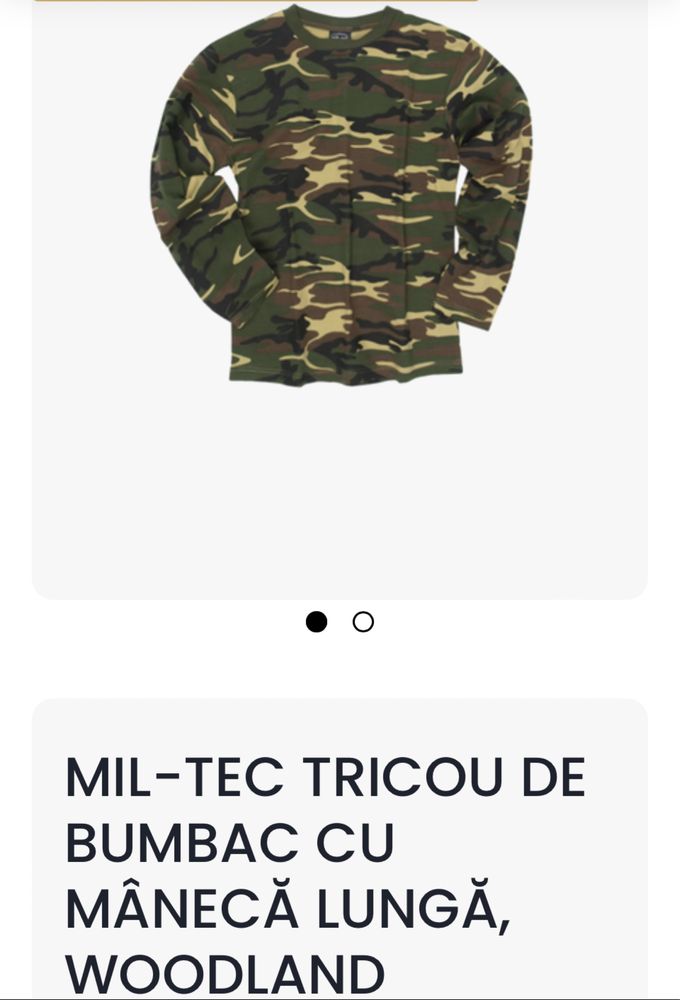 Bluza camuflaj Miltec woodland noua.