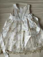 Новое белое платье для девочек
