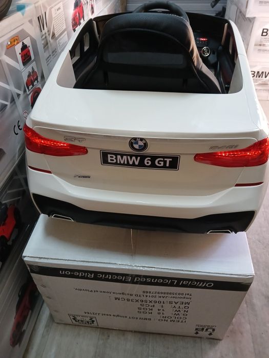 Ново!!Акумулаторен джип BMW GT6  12волта,дистанционно,меки гуми