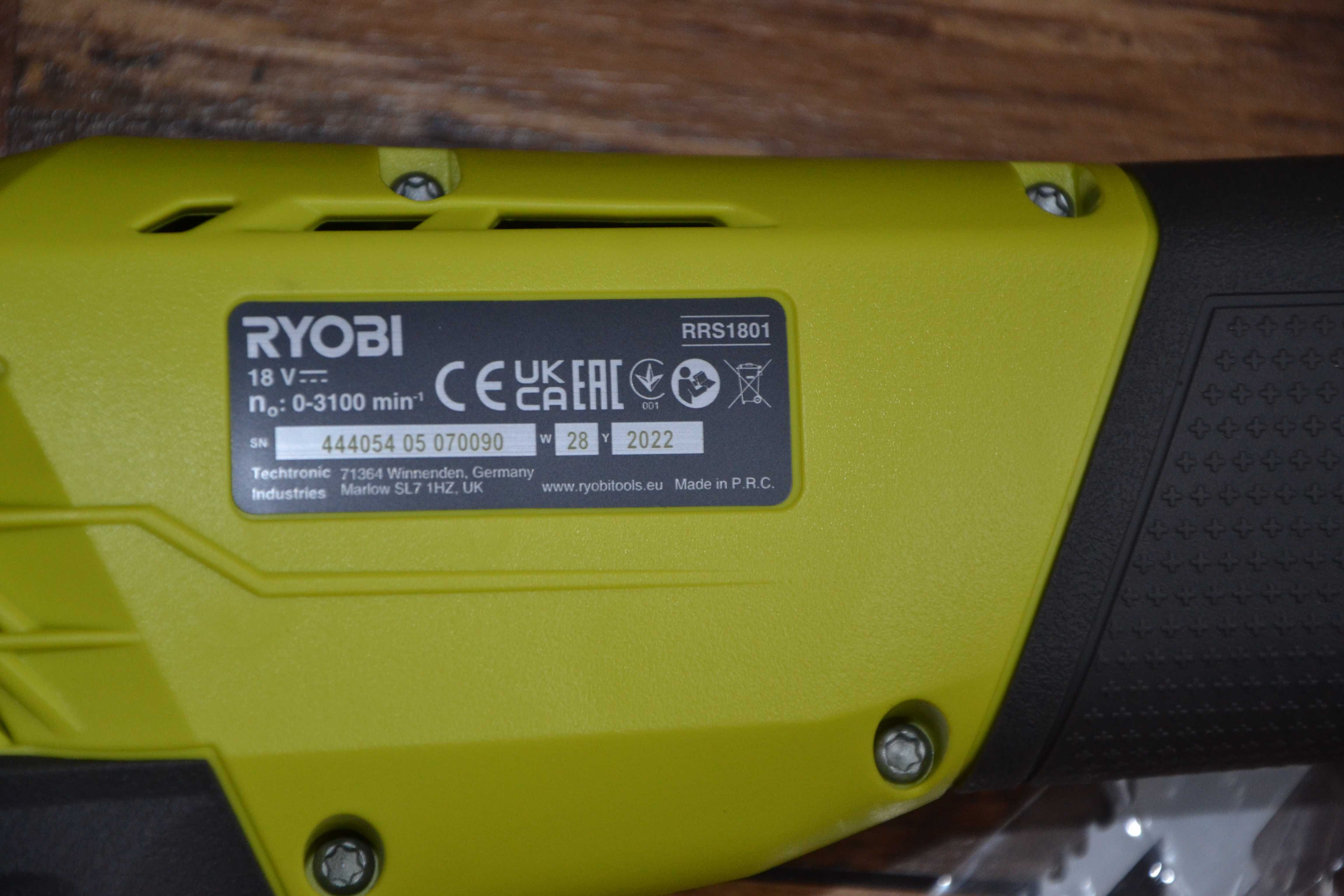 Акумулаторен саблен трион Ryobi 18V