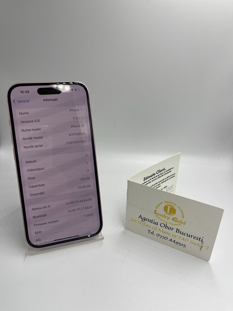 Iphone 15 128GB / 100% Bat #44848