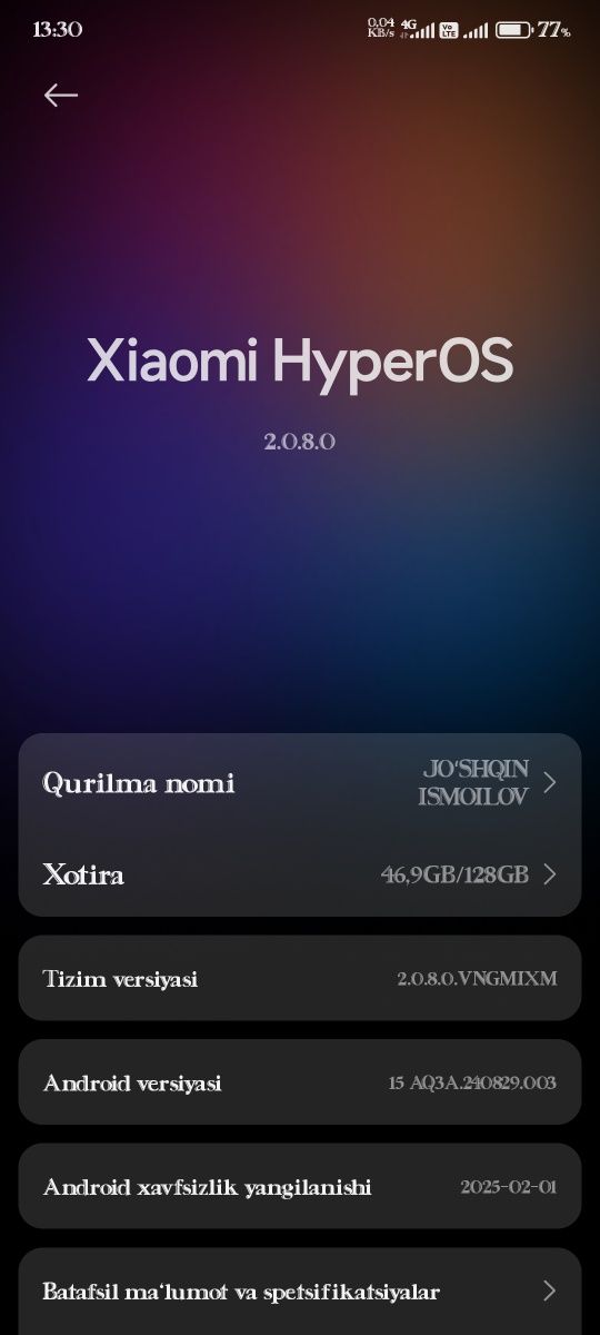 Redmi note 13 6/128