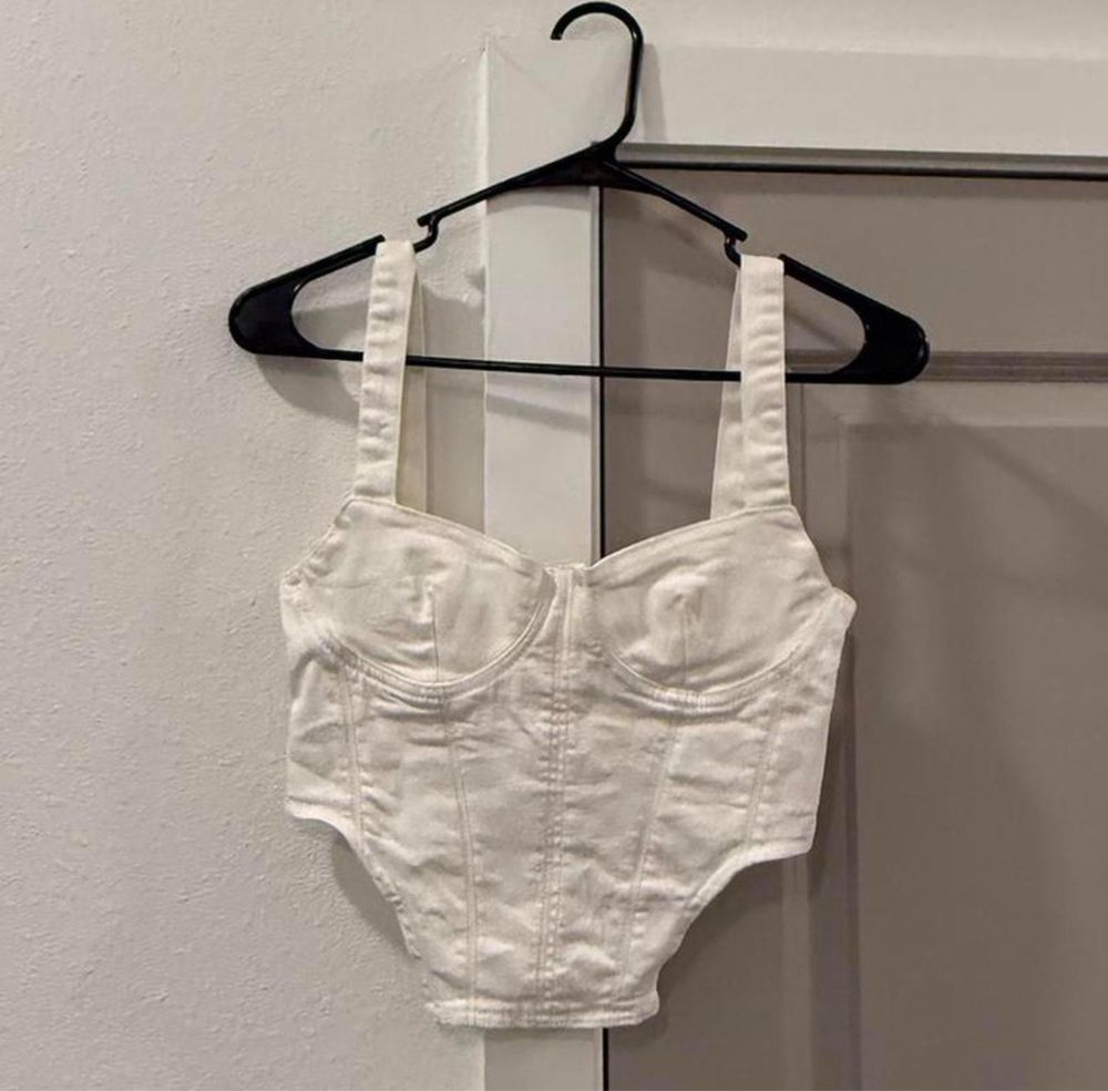 Бяло бюстие Zara