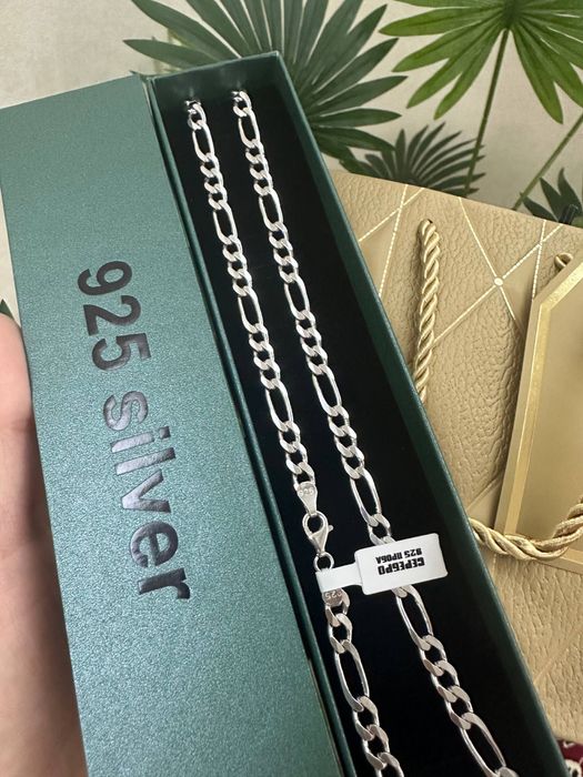 Серебряный стильный трос. Серебро 925. Есть  Доставка.