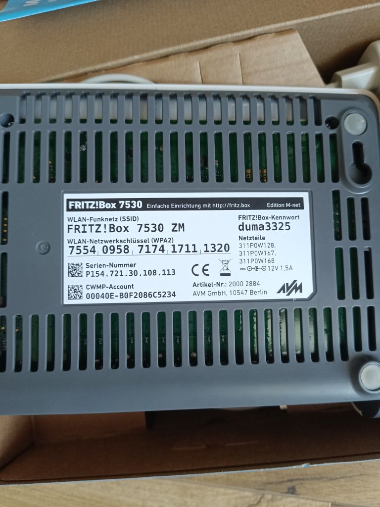 Router fritz box 7530 nefolosit