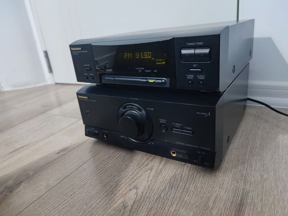 Mini sistem Technics amplificator SE CH 540 si tuner sound procesor