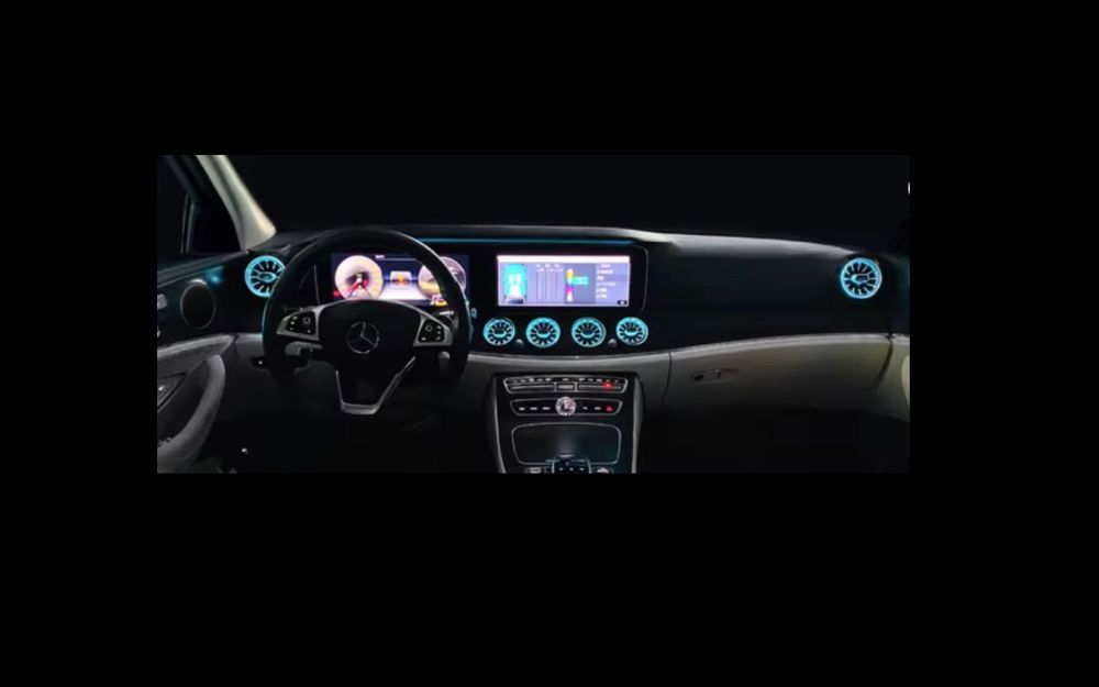 Въздуховоди с амбиентно осветление за модел w213 Е-класа burmaster 64