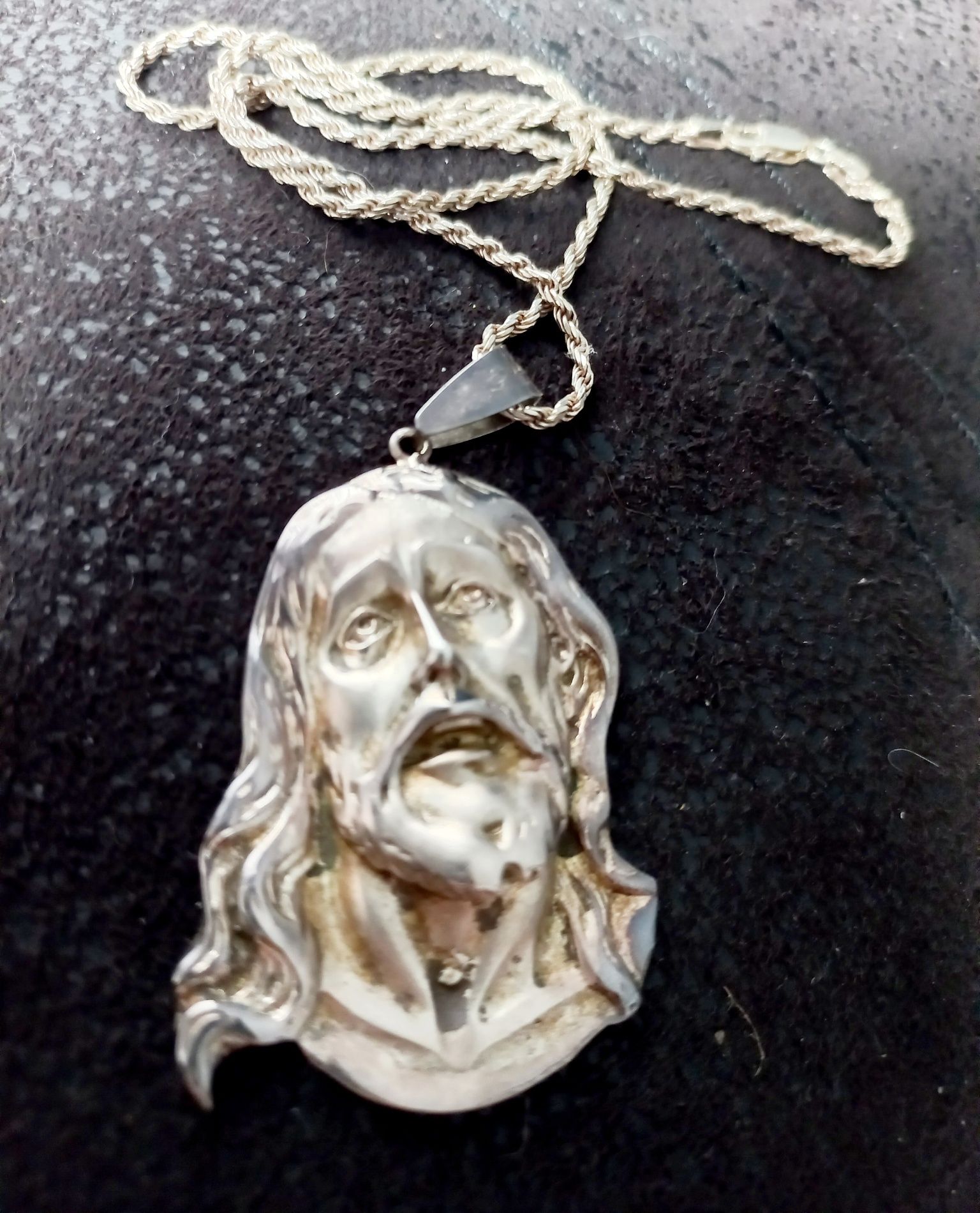 Icoană pandantiv Iisus argint