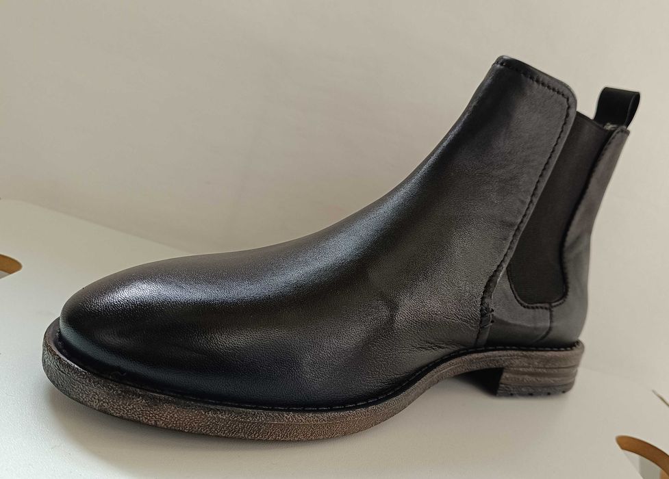 Ghete chelsea 42 plain toe Vera Pelle piele naturala moale