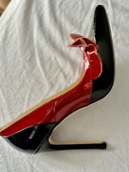 Pantofi piele lacuita Dacota, toc de 10 cm, 36