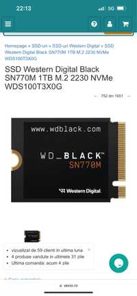 SSD Digital Black 1TB