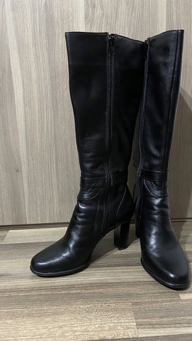 Cizme lungi din piele naturala, mar 36