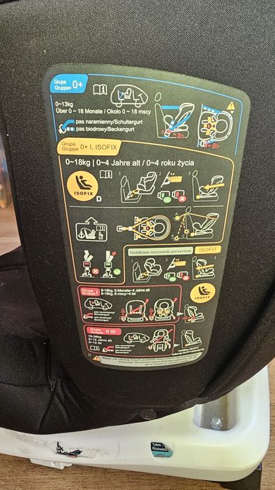 Scaun auto pentru copii, 0 - 36 kg, sistem isofix