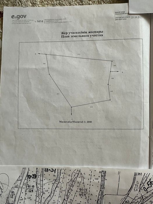 Земля 1,8900 га  Есик, Енбекшиказахский район, к/х