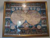 Tablou puzzle Ravensburger 2000 pc Mappe Monde harta - ideal cadou
