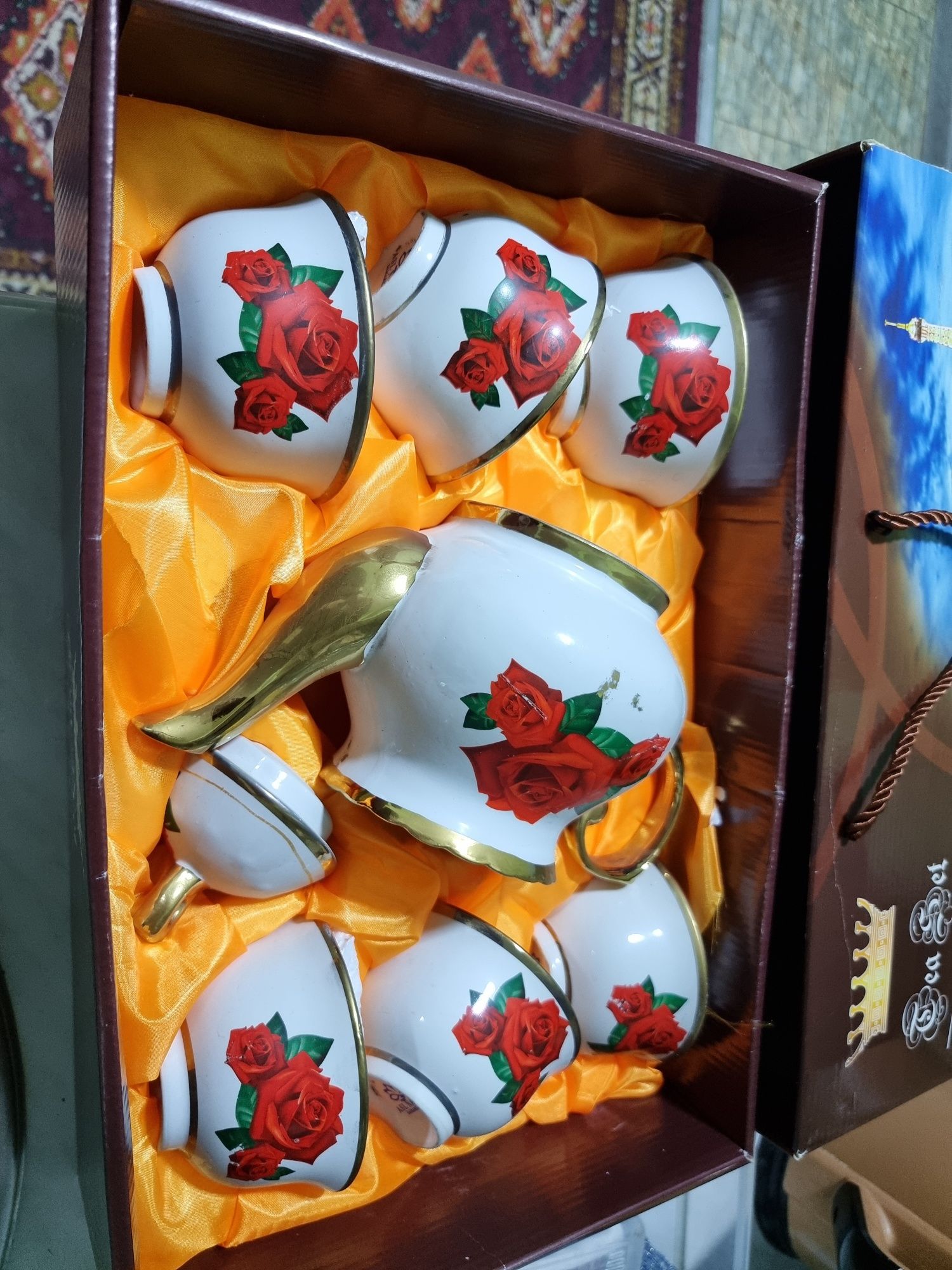 Чайный сервиз новый,подарочный