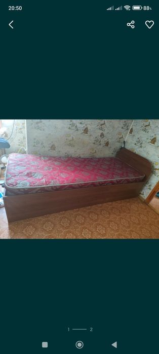 Кровать односпальная 86х200