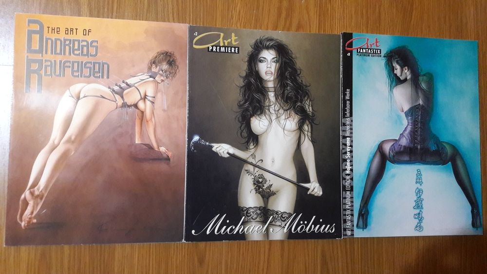 Reviste grafică și desen nud artistic Luis Royo , Boris Vallejo , Oliv