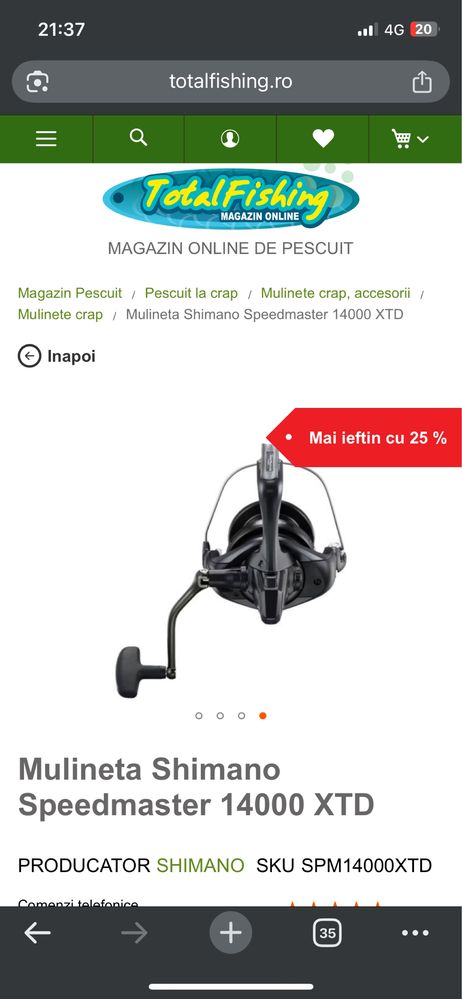 Mulineta Shimano SpeedMaster 14000 XTD