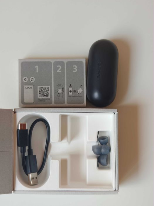 Безжични слушалки Sony - WF-C700N, TWS, ANC, черни