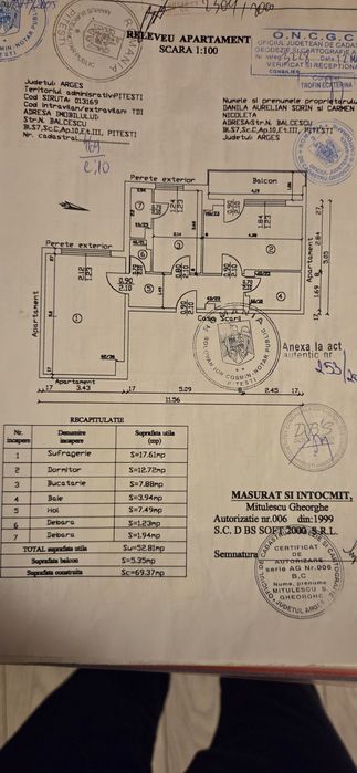 Apartament 2 camere Confort 1 Decomandat Rolast