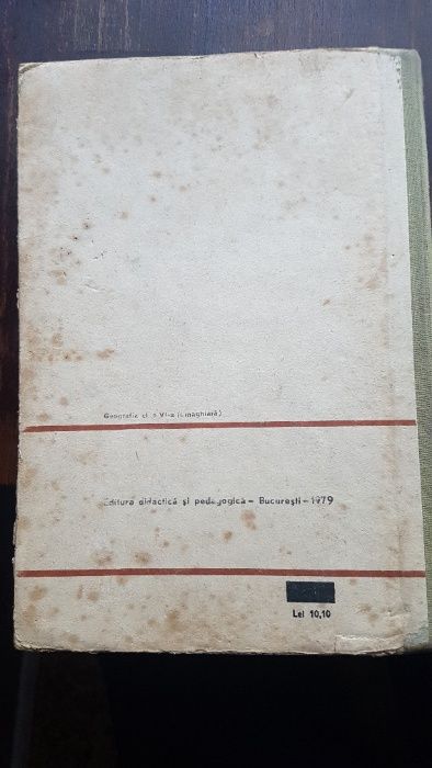 Vand manual de geografie cls. 6-a, 1979, in lb. maghiara