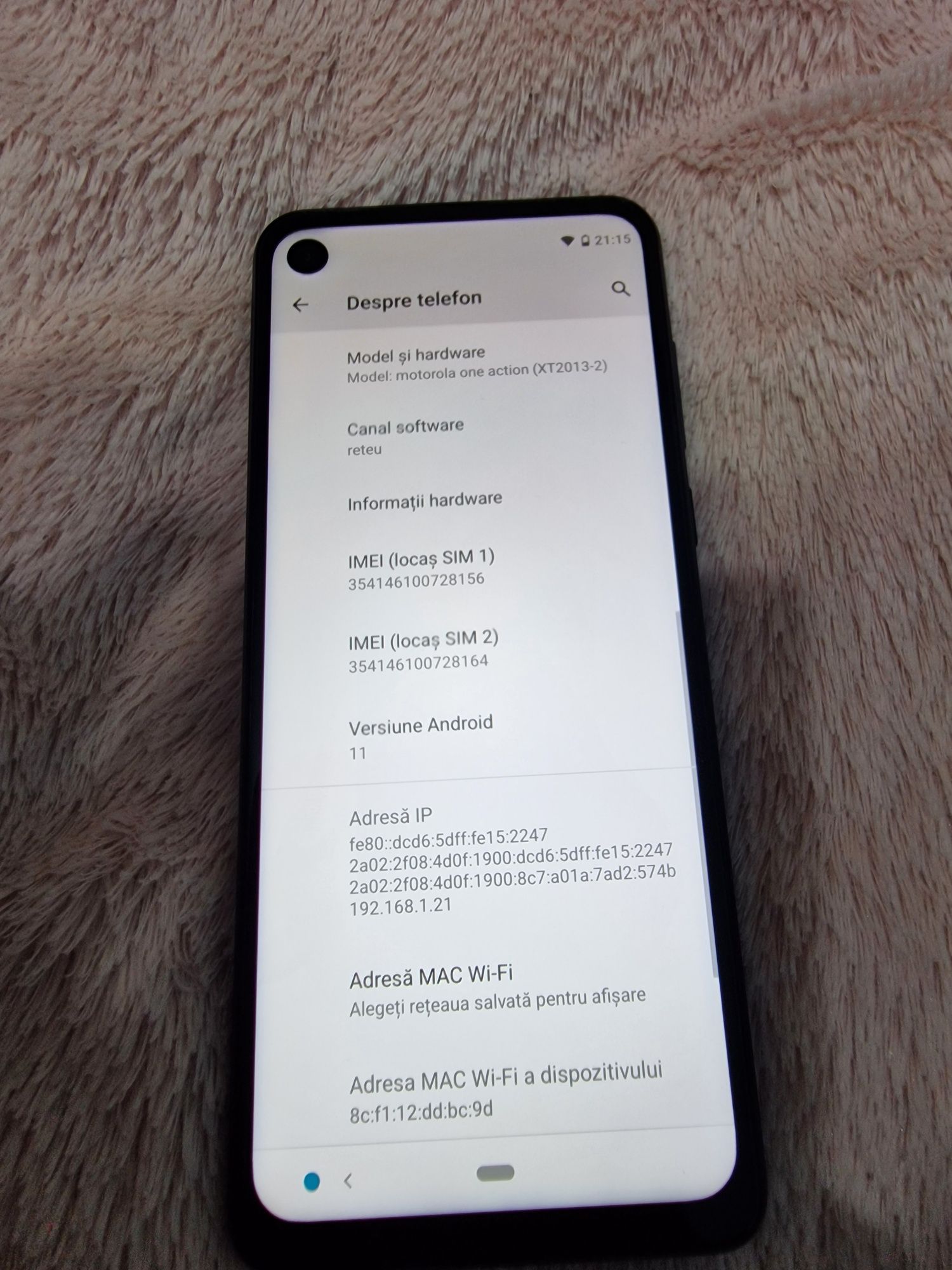 Motorola One Action  128 GB