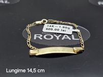 Bijuteria Royal: Bratara aur 14k/1.80 gr