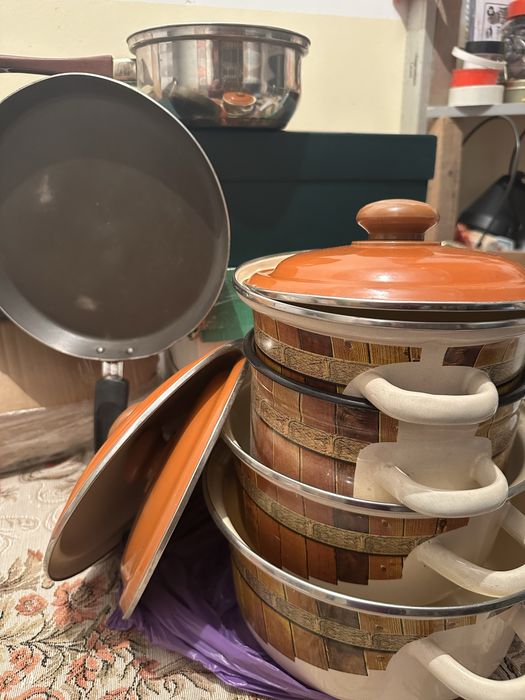 Кастрюли эмалированные 4 шт