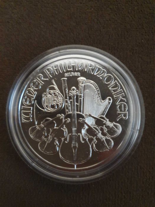 Monedă Argint pur Filarmonica Viena 1 oz- 31g