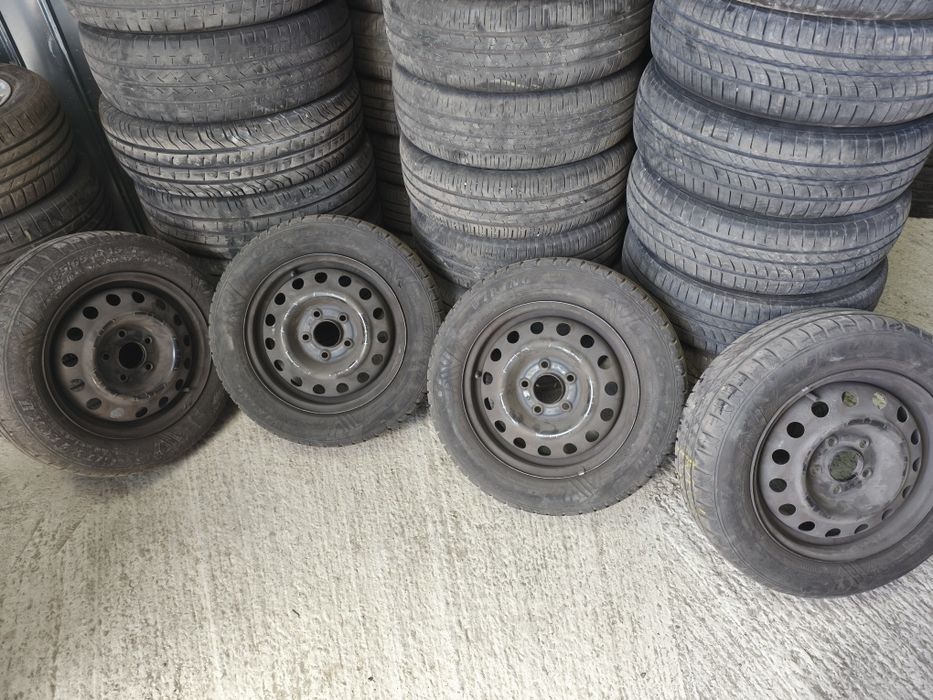 Set 4 jante de tabla R15 5x114.3  Hyundai, KIA cu anvelope vara 185/65