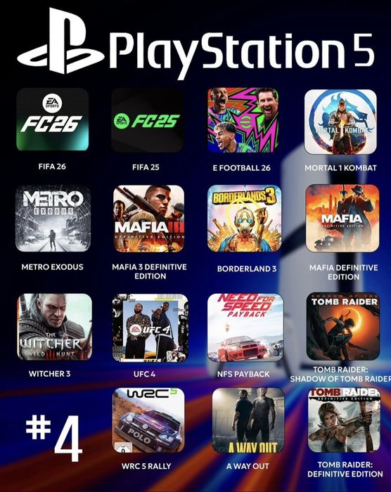 Arenda Playstation 3/4/5, ps5 VR2, prokat аренда PS3/PS4/PS5VR2 пракат