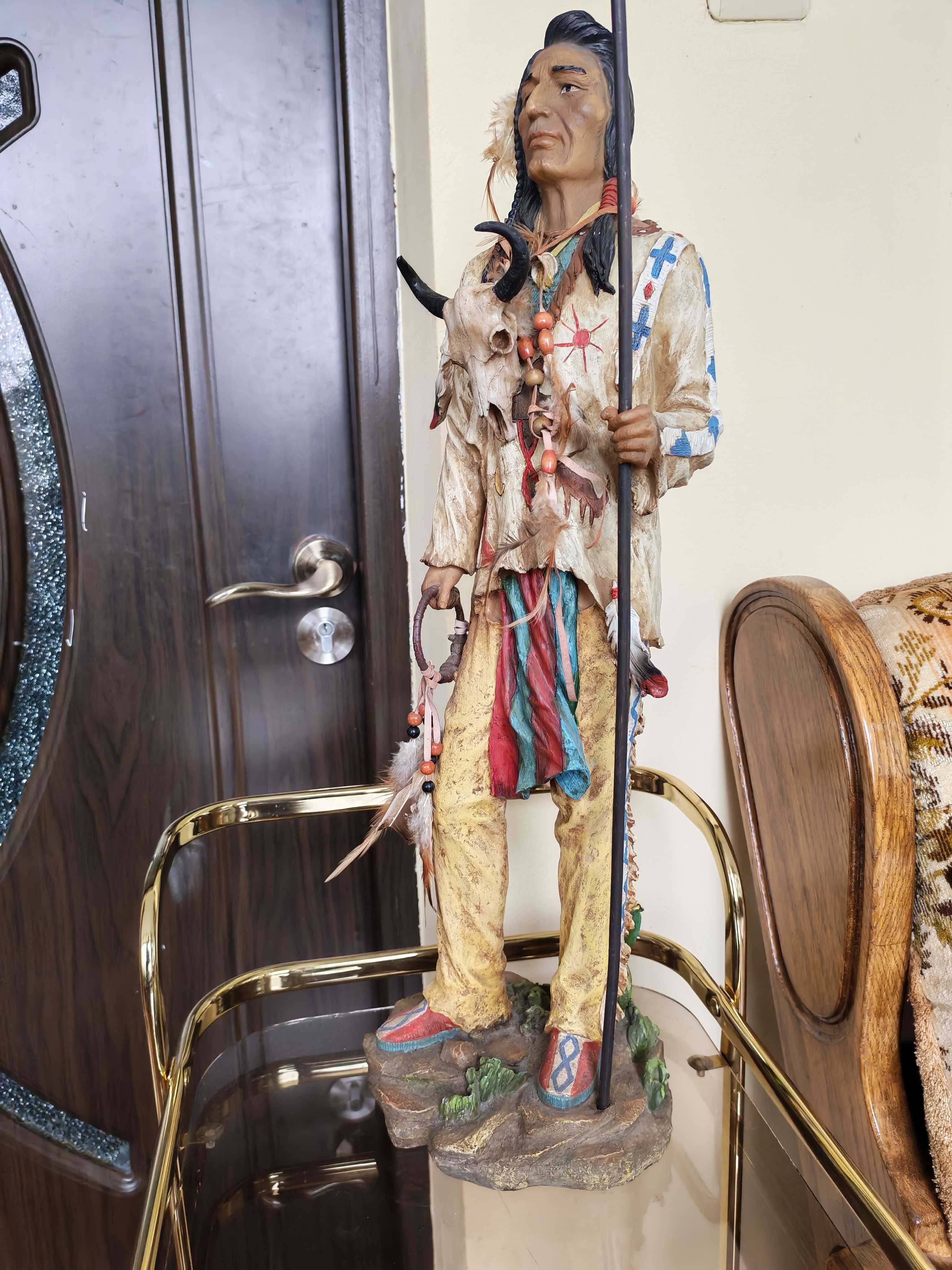 Antichitate - statueta indian de dimensiune mare