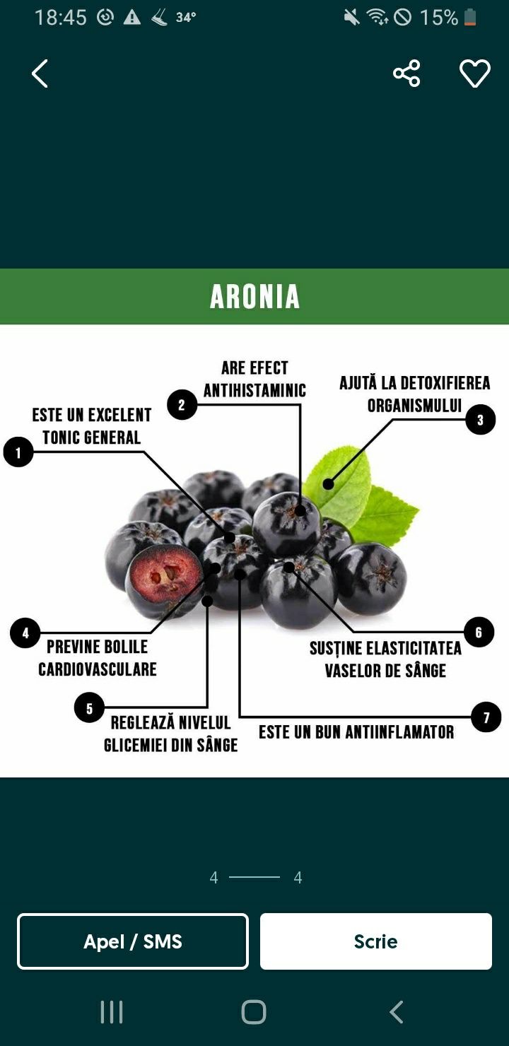 Aronia fructe  naturala