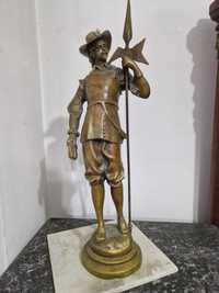 Statuie bronz Muschetar semnata