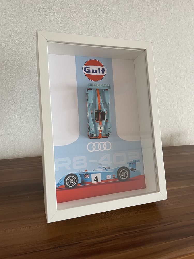 Cadoul ideal pentru pasionati auto - macheta Audi R8 LeMans Gulf