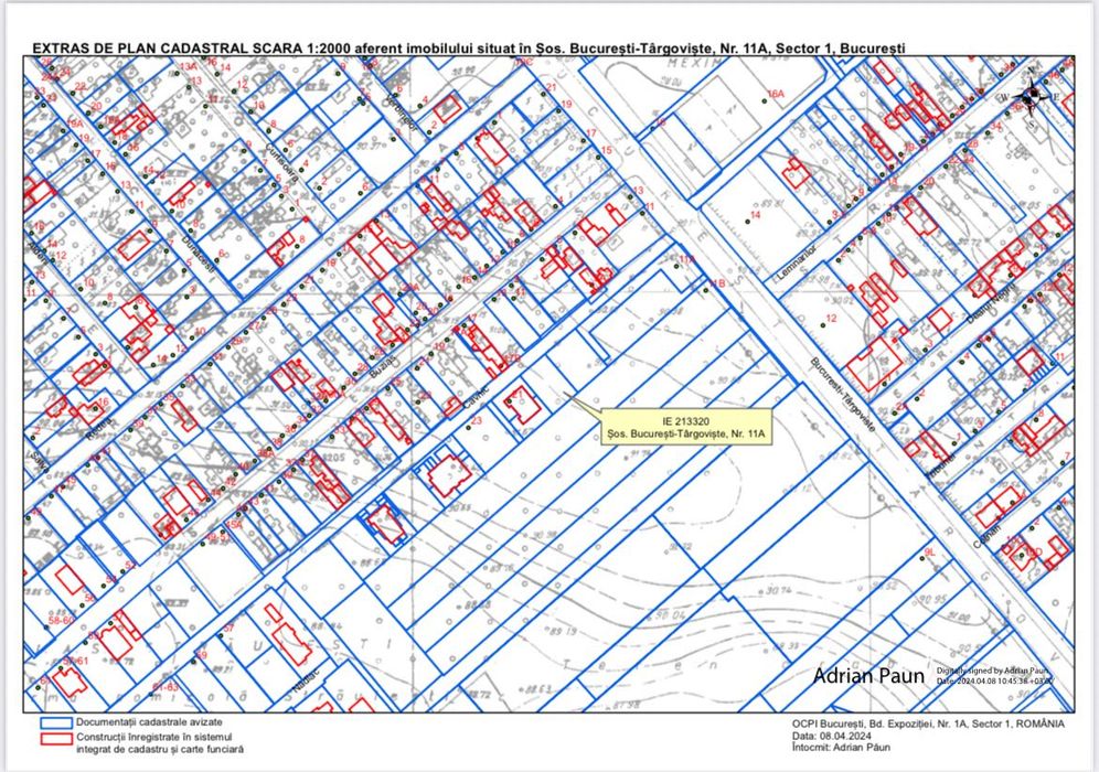 Posibilitate de investiție.Teren intravilan 500 mp – Băneasa