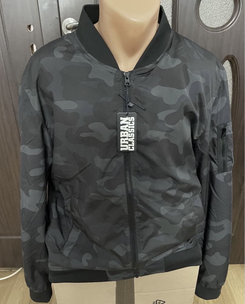 Geaca bomber camo/camuflaj gri L grx